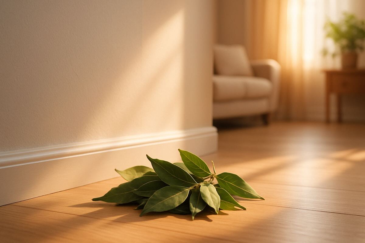 Glisser des feuilles de laurier dans les coins de votre maison
