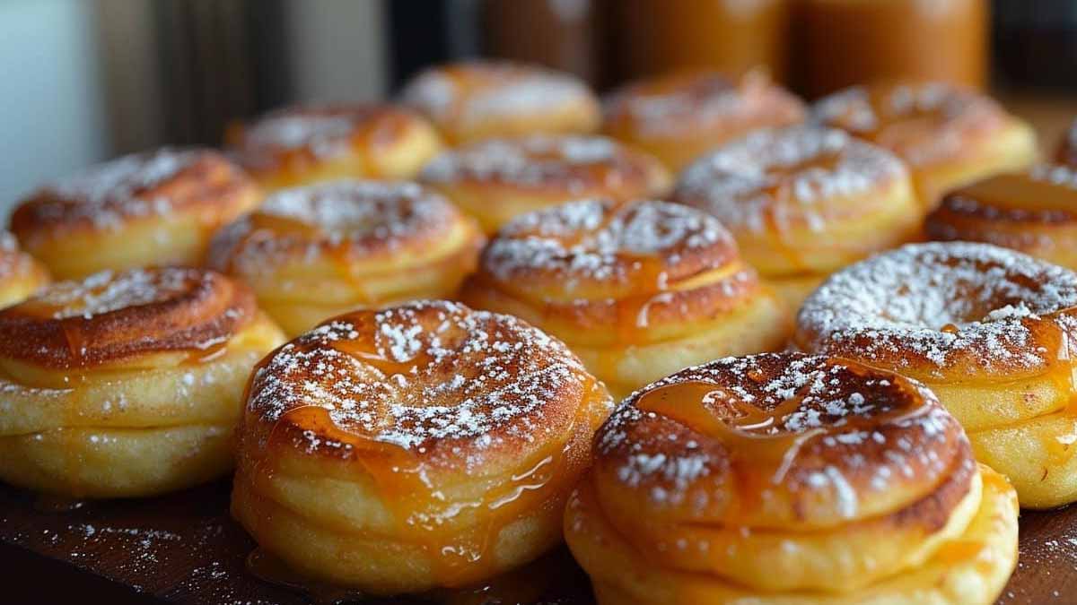 Beignets de pomme au four : la recette facile qui fait fondre avec sa sauce caramel au beurre salé maison