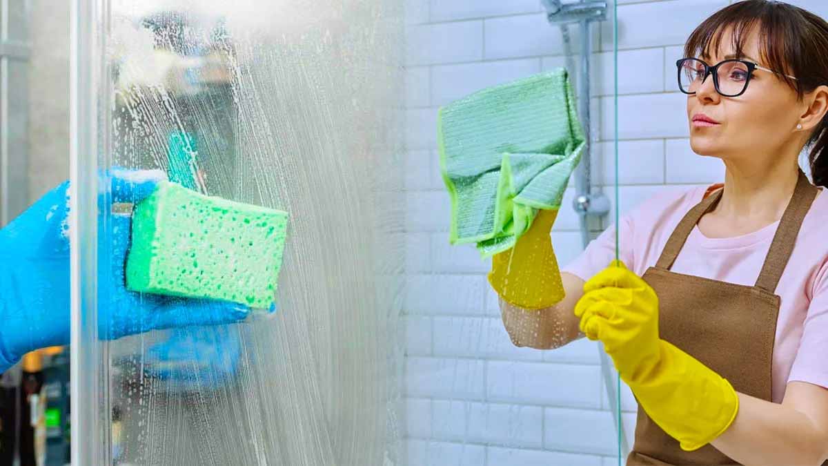 L’astuce incroyable des hôtels pour nettoyer les parois de douche sans aucune trace et comme neuves