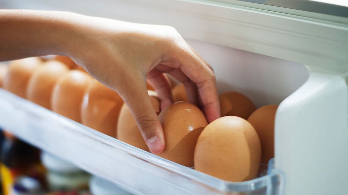 oeufs frais au réfrigérateur