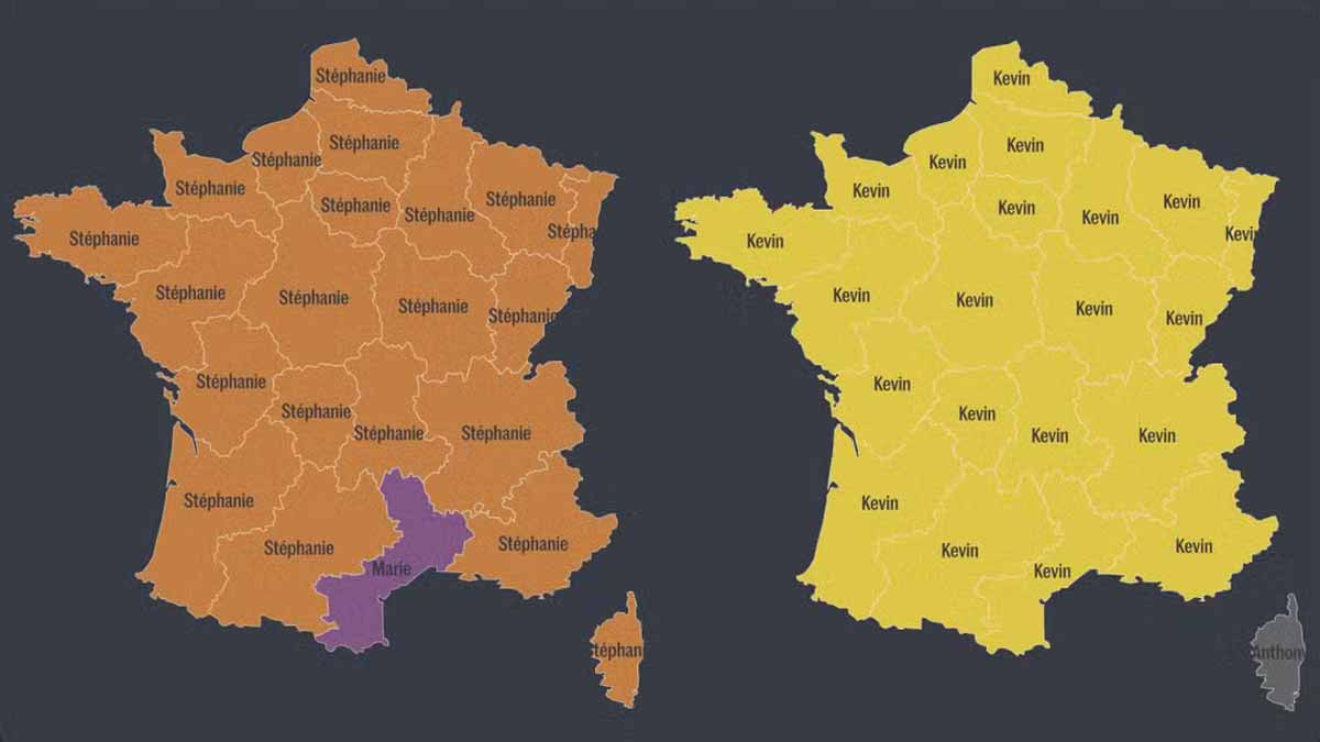 popularité des prénoms en france